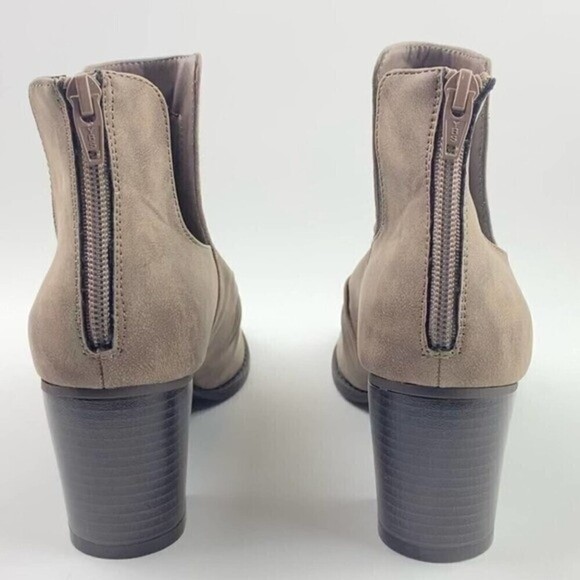 Comfort Est. 1946 Ankle Boots Womens Size 9 Peep Toe Heeled Ladies Zipper Boots - Picture 9 of 12